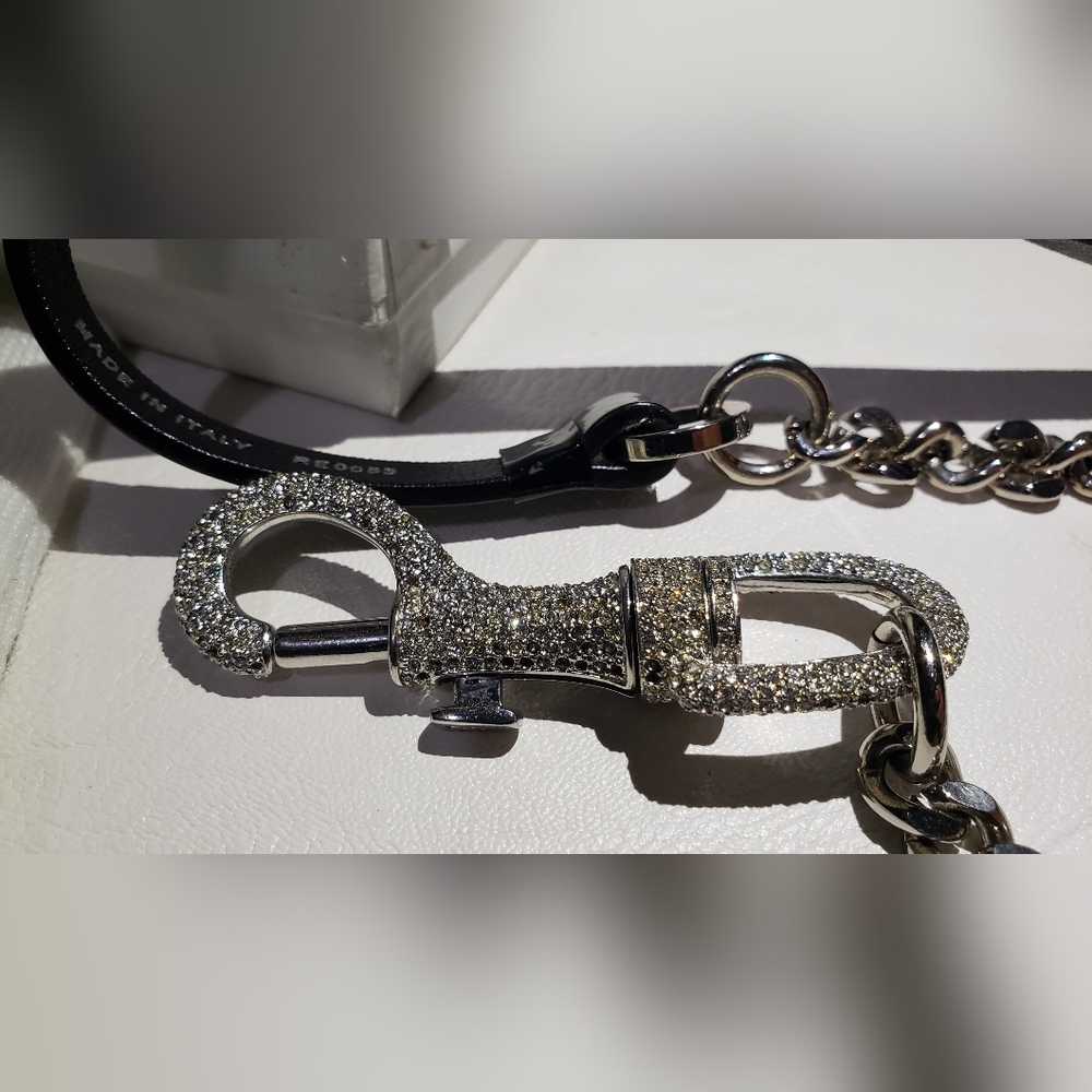 Christian Dior by Galliano Hardcore Mousqueton Chain Belt Noir 85 w/ Box (2004) - Picture 10 of 17